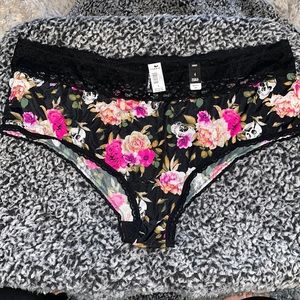 Torrid Skulls and Roses Satin Cheeky panty